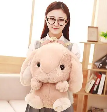 Korean cartoon lop rabbit backpack cute child backpack