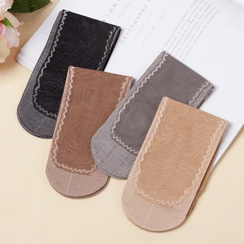

Summer Ladies Ultra-Thin Transparent Short Sock Lace Socks Cotton Bottom Non-Slip Short Tube Thin Elastic