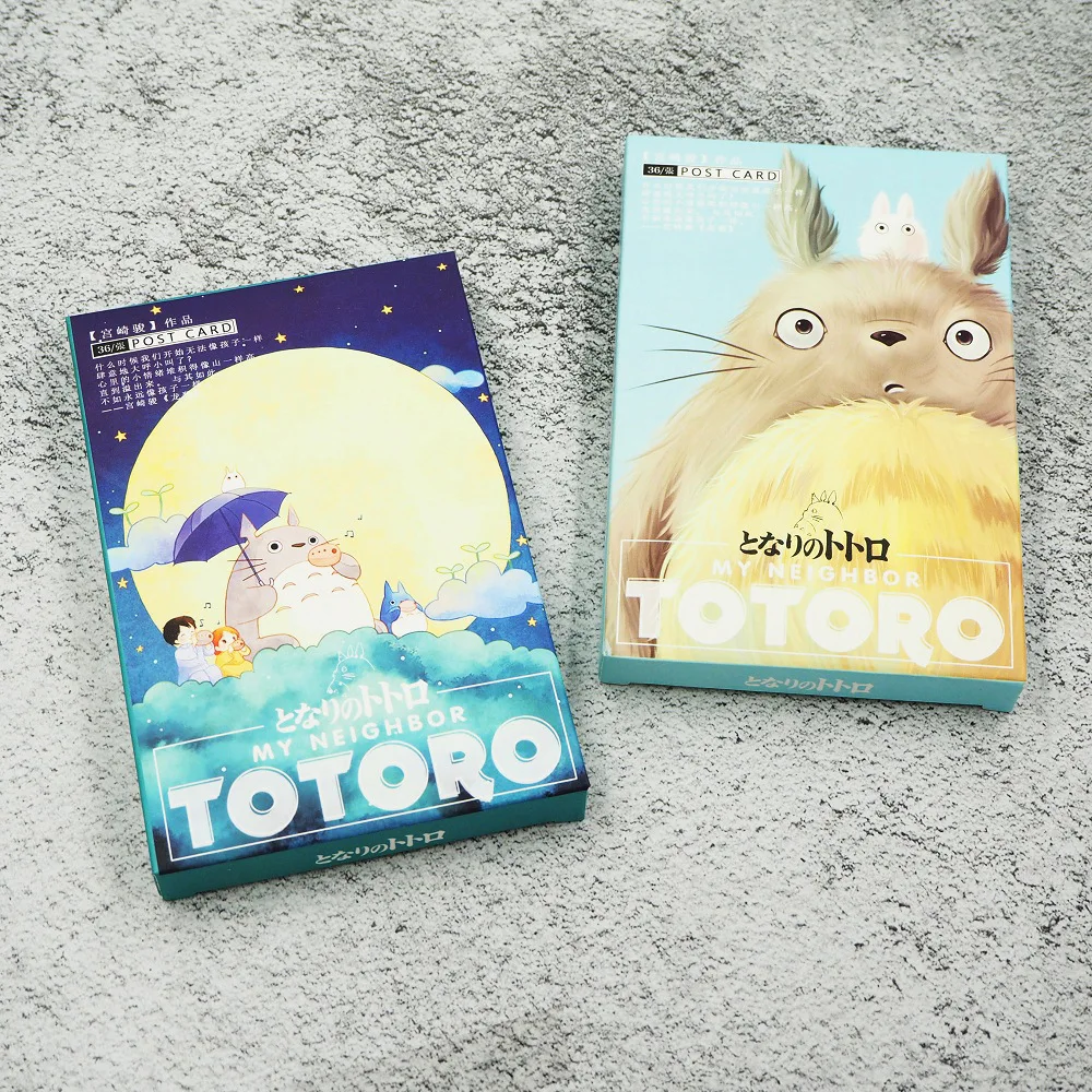 

36Sheets/Set Kawaii Totoro Postcard /Greeting Card/Message Card/Christmas and New Year gifts