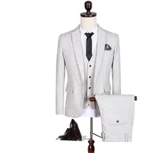 Высокое качество мужские большие размеры 5XL тонкие костюмы подростковое свадебное платье официальная одежда мужские деловые случайные костюмы куртка+ жилет+ брюки