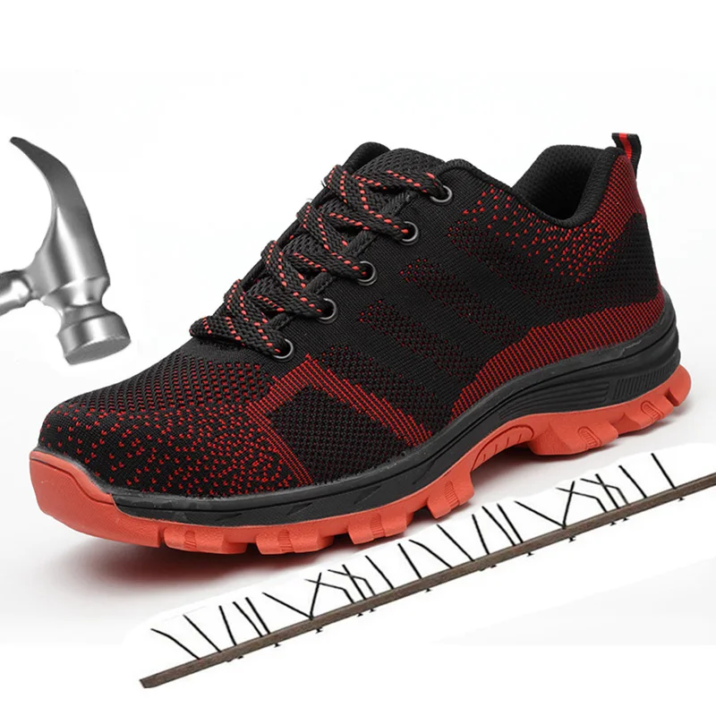 Men Safety Boots 2019 Outdoor Work Shoes Men Puncture Proof Boots Steel