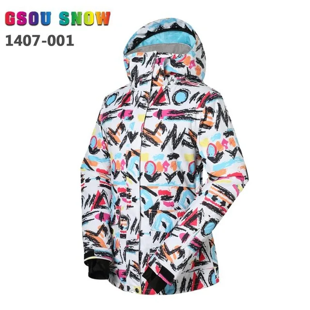 GSOU SNOW women's лыжный костюм-35 градусов низкая степень женская сноуборд куртки зимние пальто водостойкая дышащая цветная Лыжная одежда - Цвет: 9