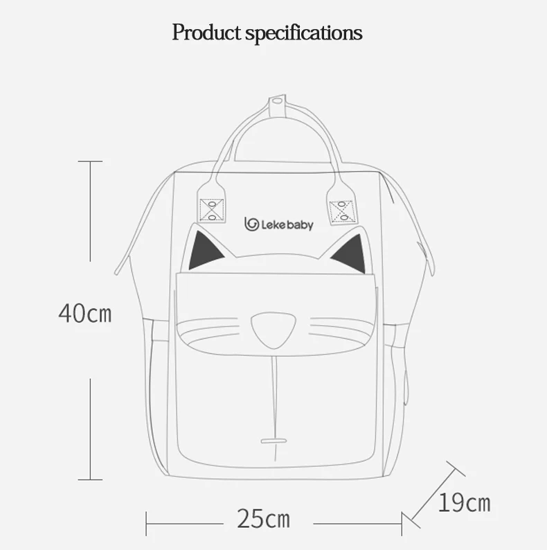 LEKEBABY сумка для подгузников рюкзак для мам мамы, Большая вместительная сумка на коляску Детская сумка для подгузников, дизайнерская сумка для кормления, модный дорожный уход за ребенком мамы и ребенка