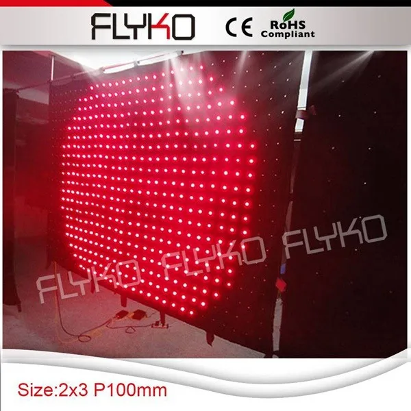 2 2x3m p10 led video curtain 5