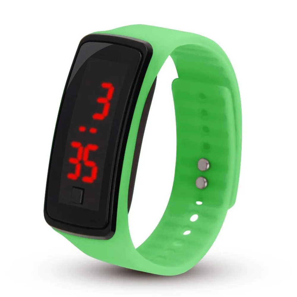 Силиконовый ремешок для часов для женщин и мужчин светодиодный экран спортивные цифровые часы модные уличные наручные часы Дети для студентов подарки часы