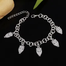 Изящные Посеребренные ювелирные браслеты, горячая Распродажа цена завода 925 шармы модные браслеты «Сова» для женщин