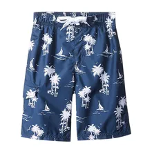 Мужские шорты с эластичной резинкой на талии, мужские плавки с принтом, быстросохнущие летние пляжные трусы для серфинга Bermuda Masculina