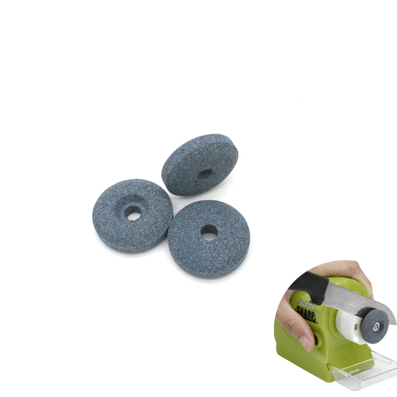 

3pcs/set 3cm Grey Sharpener Stones Electric Motorized Knife Sharpener Accessories Kitchen Tool
