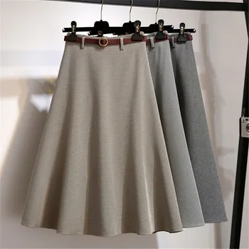 

2018 skirt skirts women and girls new small lattice swing belt half body factory direct wholesale