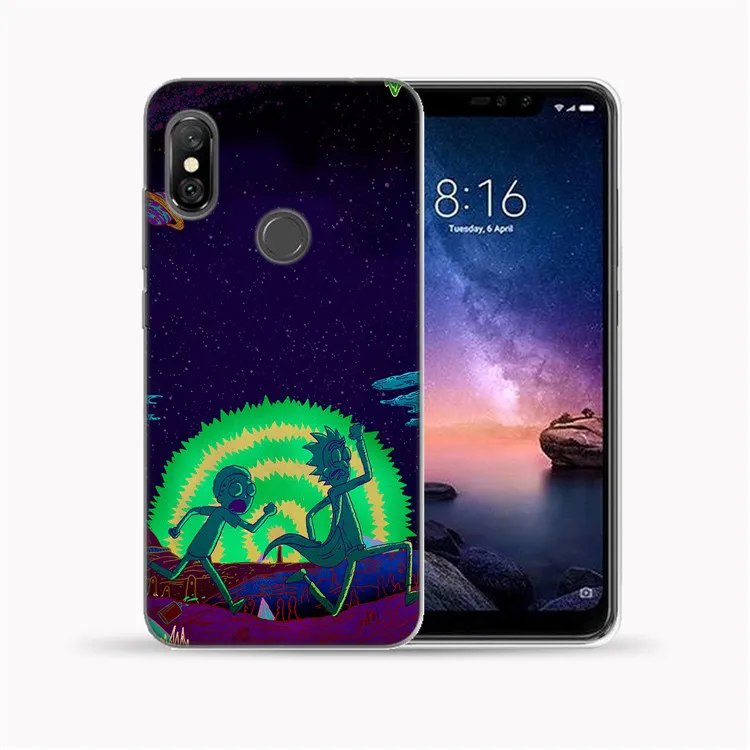 6 Для Xiaomi mi A1 A2 8 Lite Mate 9 8 Pro 5X 6X крышка Рик и Морти мягкий чехол из ТПУ с принтом "для Red mi 5 5A 6 7 7A Y3 K20 Pro Note 4 4X5 6 7 Pro - Цвет: 6