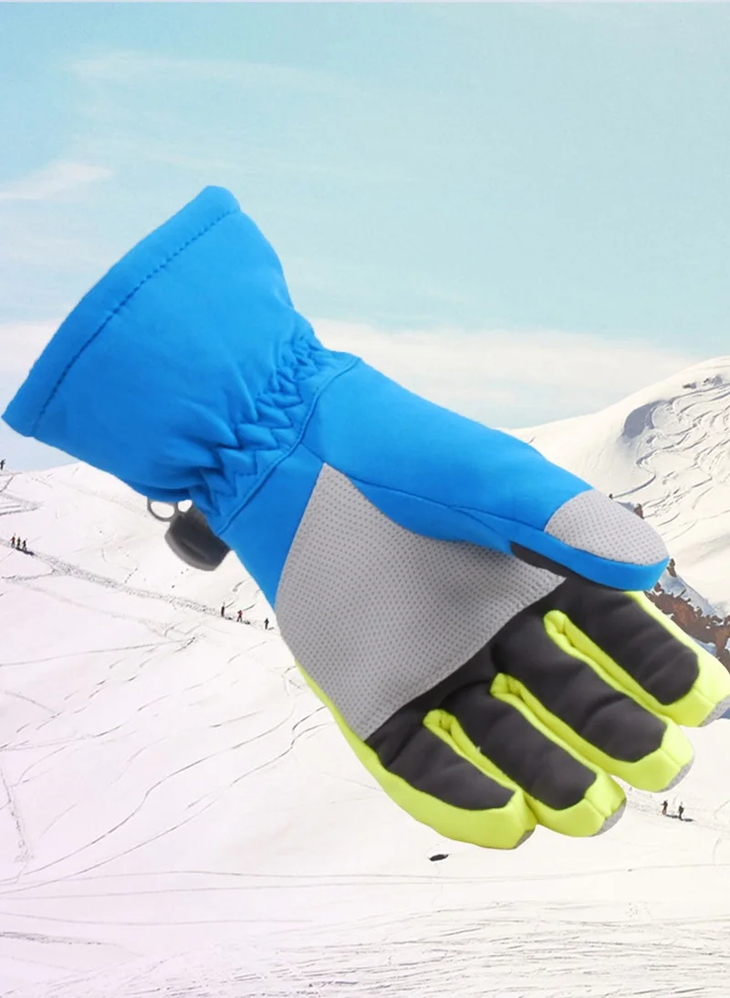 Зимние лыжные перчатки водонепроницаемые супер теплые перчатки для катания на лыжах, велосипеде, снегоходах, катания на сноуборде, перчатки для мужчин, женщин и детей