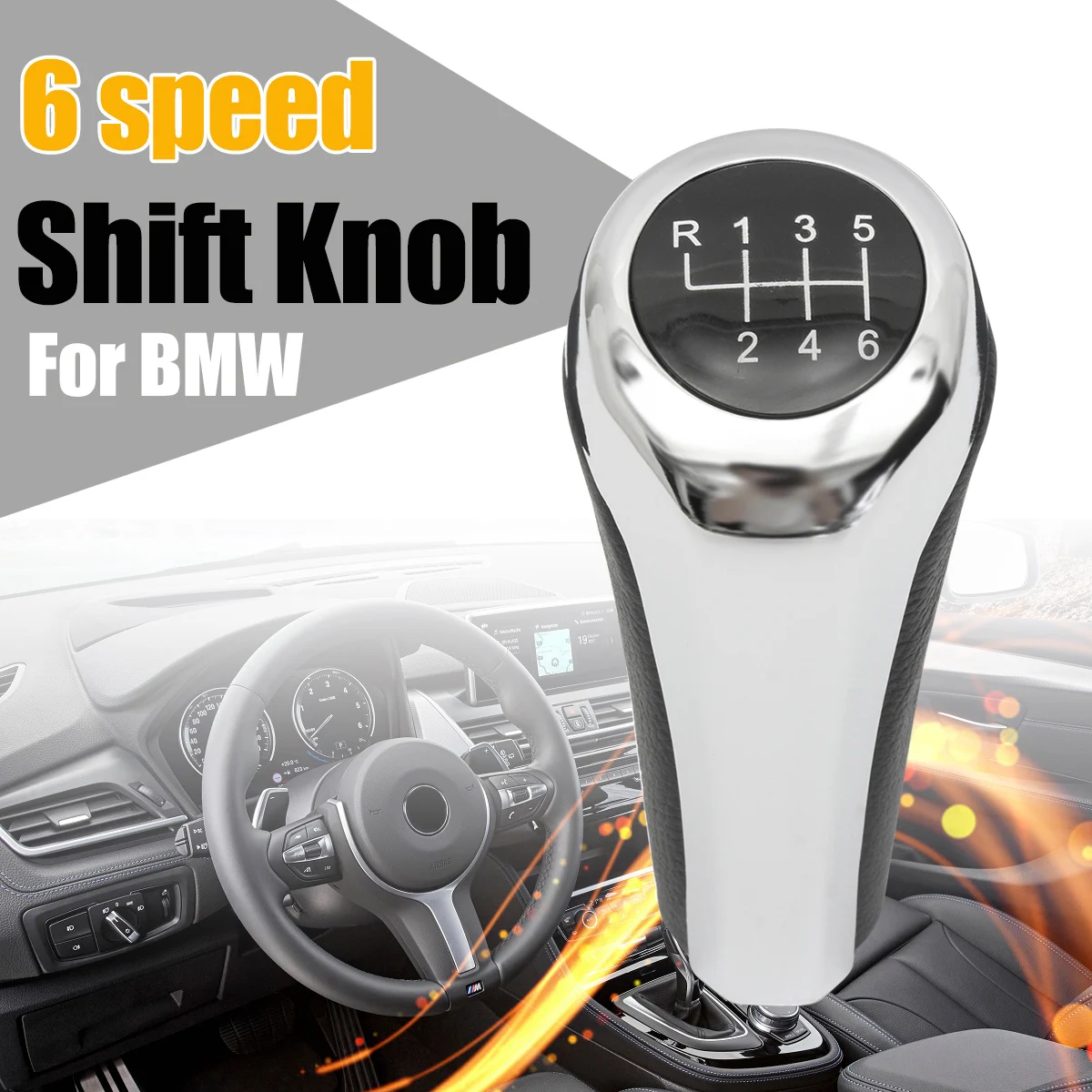 

5 Speed 6 Speed Car Manual Gear Shift Knob Shifter Lever Stick For BMW E82 E90 E91 25112229442