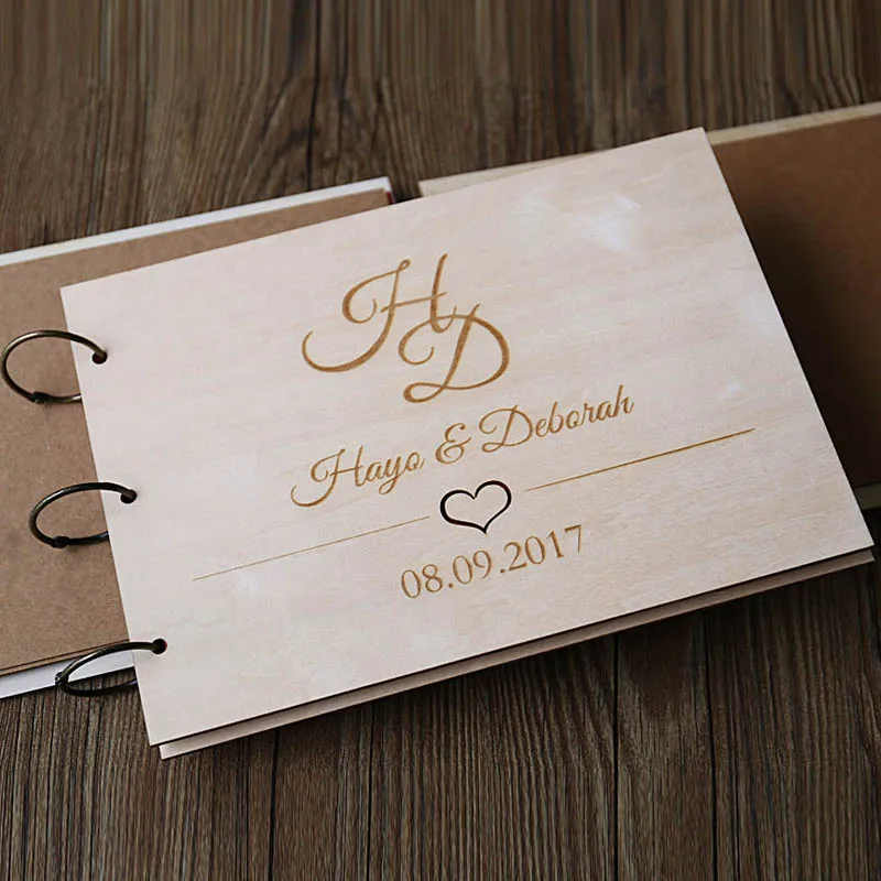 us 18 74 25 off initial wedding guest book custom wood wedding guestbook build memories guestbook wedding guest book alternative rust in party guestbook for wedding