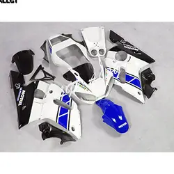 Белый и синий Пластик обтекатель Наборы для 98 99 00 01 02 Yamaha YZF R6 1998 1999 2000 2001 2002 ABS впрыска тела Наборы