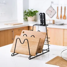 Multifunctional lid rack knife cutting board Storage Rack Kitchen Shelf rack to put the lid