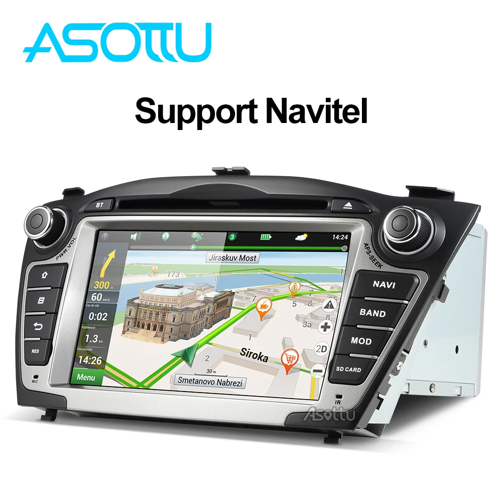 Discount Asottu ZIX357060 Android 7.1 2G+32G for Hyundai IX35 Tucson 2011 2012 2013 gps navigation 2 din car dvd player gps radio stereo 5