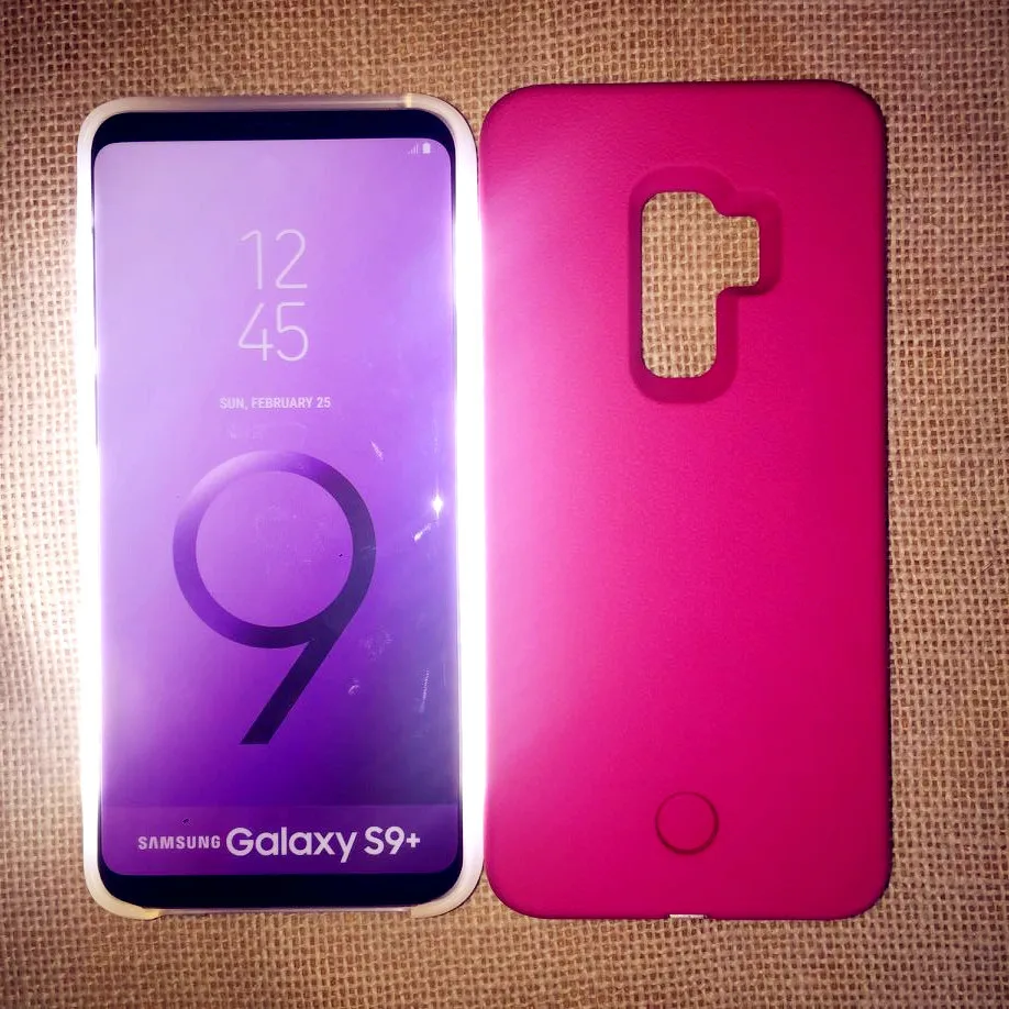 Светодиодный светящийся чехол для телефона Samsung S10 Plus селфи фото заполняющий свет