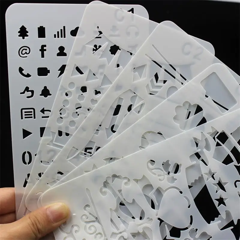 

KSCRAFT 24pcs/set Layering Stencils for DIY Scrapbooking/photo album Decorative Embossing DIY Paper Cards Crafts