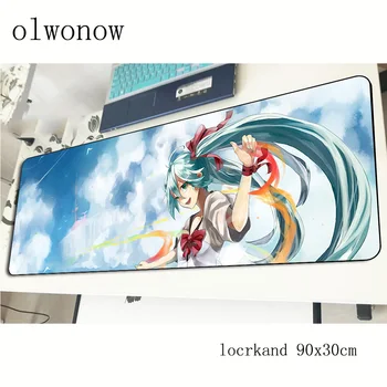 

Hatsune Miku mousepad 900x300x2mm New arrival gaming mouse pad gamer mat thick game computer desk padmouse keyboard play mats