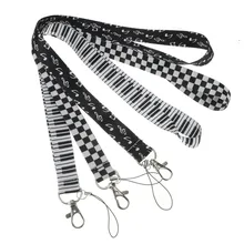 3 шт. черный и белый мобильный телефон шейный ремень талисманы шнурок для ключей висячая веревка