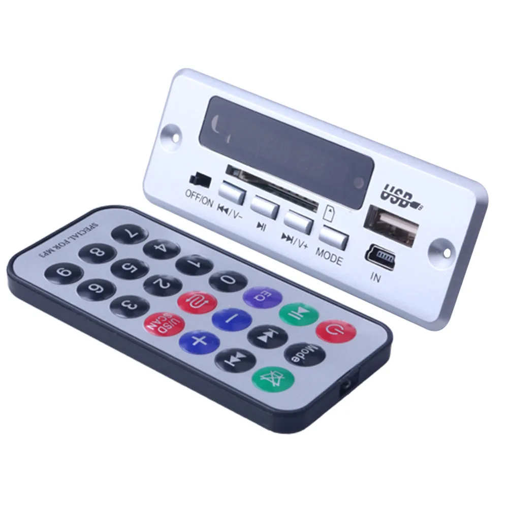 

2019 12V Bluetooth5.0 MP3 Decoding Board Module Wireless Car USB MP3 Player TF Card Slot / USB / FM / Decoding Board Module
