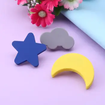 

Children Anti-collision Handle Creative Door Wardrobe Drawer Furniture Handles Cartoon Star Moon Cloud Shape