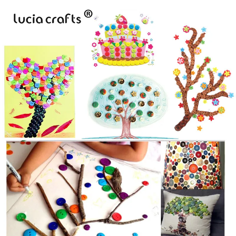 Lucia crafts 50/100 шт./лот одноцветные резиновые круглые плоские с оборота пластиковые кнопки DIY Швейные Детские аксессуары для рубашек, одежды E0401
