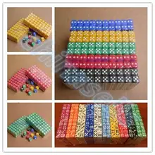 10pcs Opaque Poker Chips dice 14mm Six Sided Spot Fun Board game Dice D D RPG