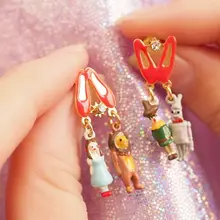 Amybaby Дороти и лев без Шпилька-Сережка для пирсинга эмалл глазурь ювелирные изделия