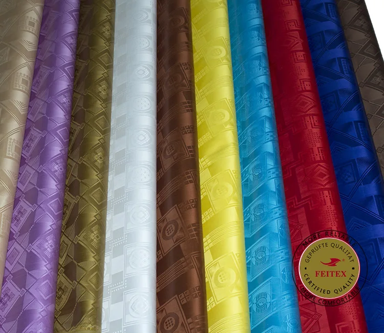 Soft Bazin Riche Africa Party Garment Fabric New Cotton Damask Shadda Guinea Brocade Similar to Getzner Quality 2019 FEITEX