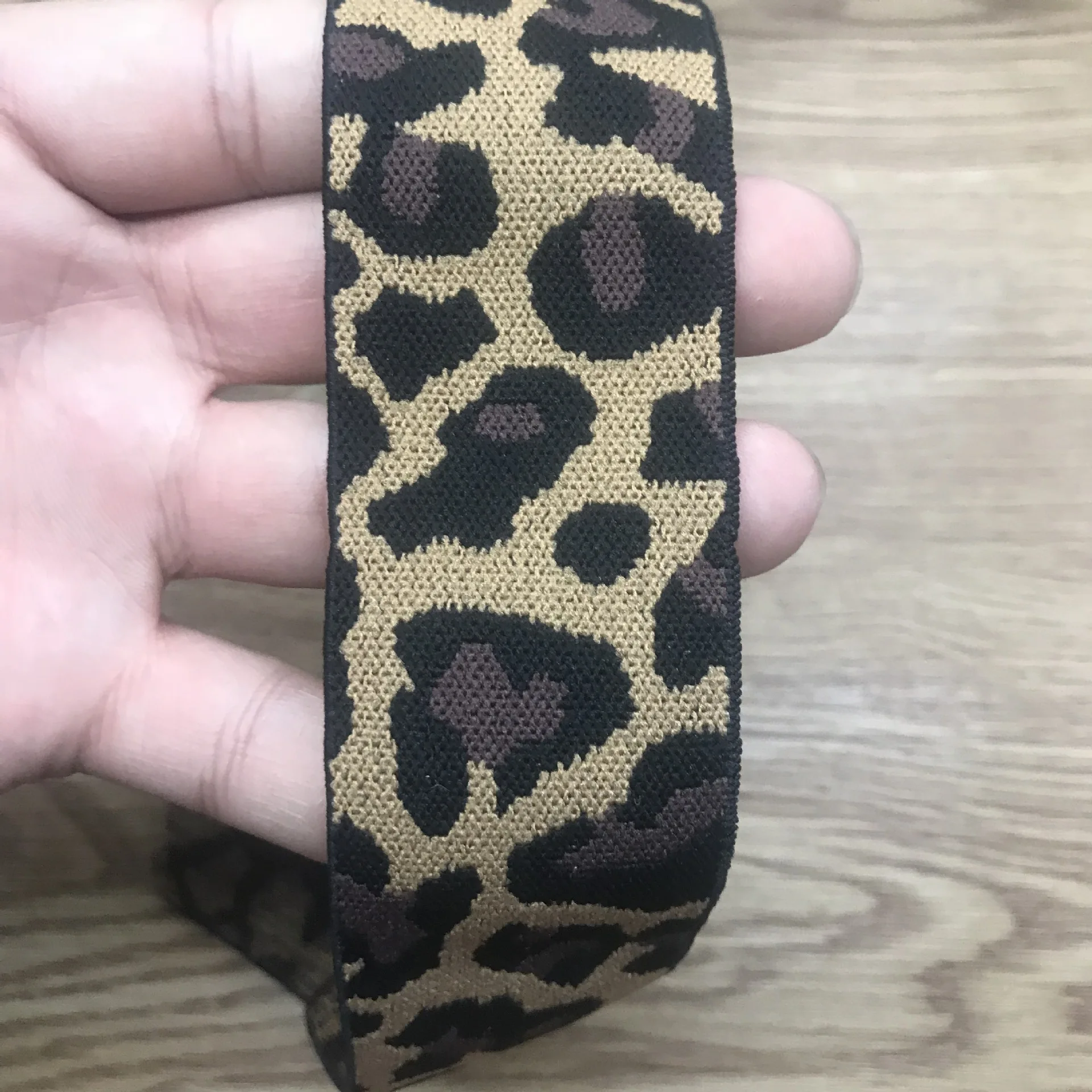 40 мм леопардовая эластичная лента DIY аксессуары для одежды свободные штаны с эластичными ремешками Швейные аксессуары эластичная оплетка Резиновая лента