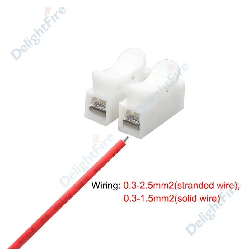 Разъем провода, 2-контактный разъем 3-контактный кабель Клеммная колодка 10A 220V Давление стойкий Электрический провод разъемы для WS2811 WS2812 Светодиодные ленты