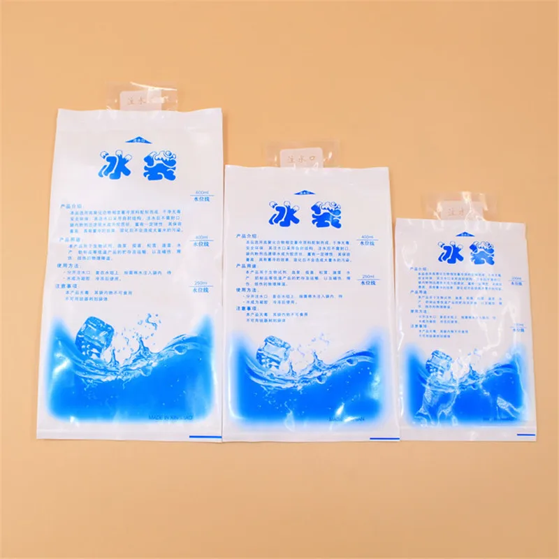 5pcs Reusable Plastic Cooler Bag For Food Storage Ice Gel Packs Cubes Physical Cold Therapy Cooling