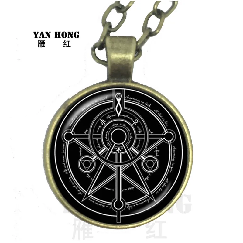 Сатанин Baphomet пентаграмма ожерелье готический кулон Satanism злой оккультный