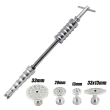Paintless Dent Repair Tools Silde Hammer T Bar Hail Damage Remaol Kit with 4 Pcs Glue Puller Tabs, Pops-a-dent Kits Dent Puller bar type puller