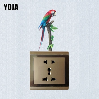 

YOJA Unique Standing On The Branches Parrot Creative Switch Wall Sticker Room Bedroom Decor Personalized 10SS0136