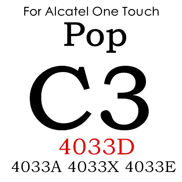 Закаленное стекло Защитная пленка для Стекло чехол для Alcatel One Touch POP C5 C7 C9 Pop 3 5," 5025D 5,0 5015D Pixi3 4,5 5019D 5017D PIXI 4 Idol 5S - Цвет: For Alcatel C3