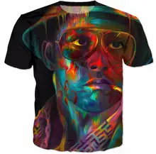 New 2018 Men T-Shirt Fear and Loathing In Las Vegas 3D Print Casual T-Shirt Summer Short Sleeve Hip Hop Tops Tees Clothing
