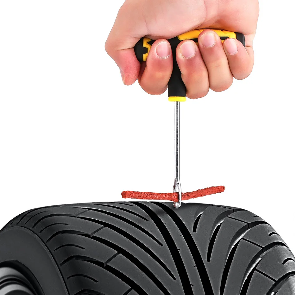 100x Schlauchloser Reifen Reifenpannen-Reparatursatz Streifen Stecker Auto Radf 100x Schlauchloser Reifen Reifenpannen-Reparatursatz Streifen Stecker Auto Radf