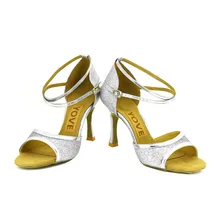 YOVE Dance Shoes Women’s Latin/ Salsa Dance Shoes 3.5″ Flare High Heel More color z-022