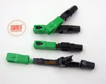 100pcs New GONGFENG SCAPC FTTH Optical Fiber Fast Connector Embedded Telecom grade cold junction Special Wholesale