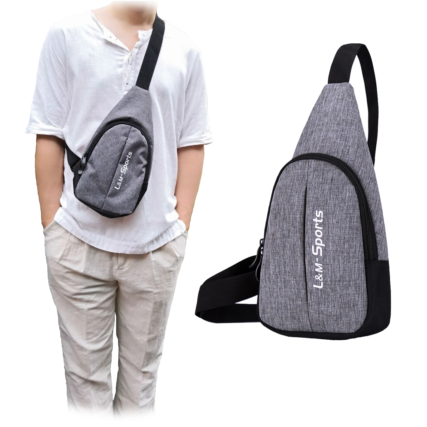 

Men Women Phones Chest Pack Crossbody Bag Casual Travel Outdoor Sport Rucksack Chest Bag for iPhone X 8 7 6 6S Plus Galaxy Note8
