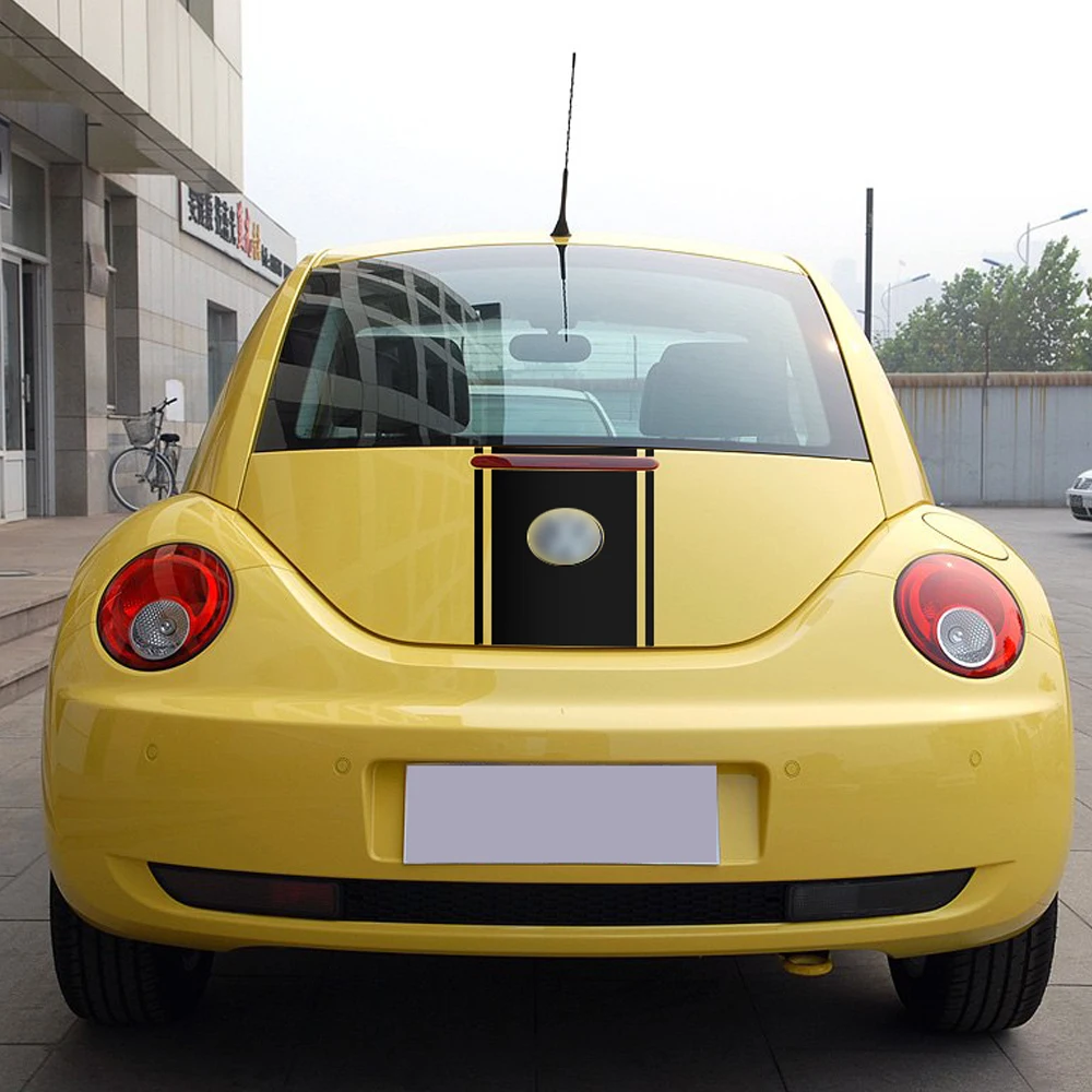 Автомобильный капот на крышу сзади в полоску наклейка на тело для Volkswagen Beetle аксессуары 2002 2003 2004 2005 2006 автомобильный Стайлинг