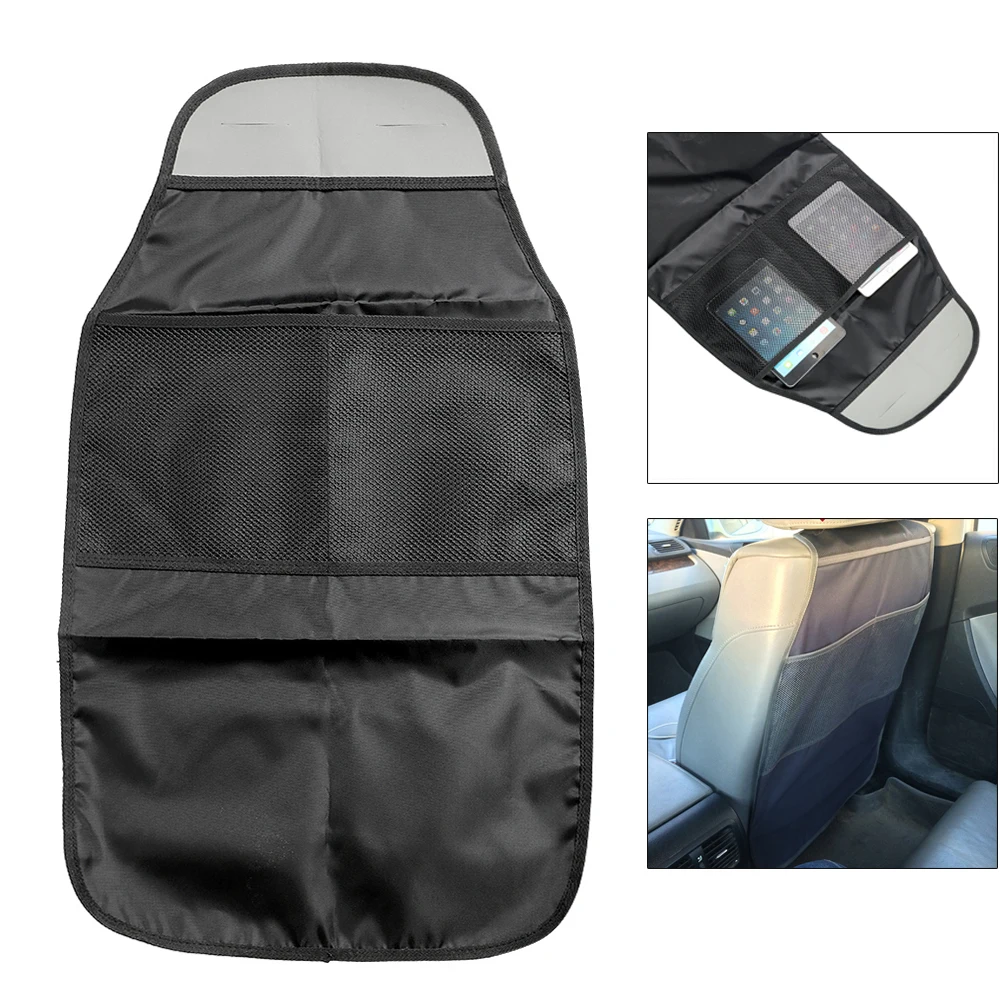 Car Back Seat Organiser Tablet Kids Tidy Bottle Kick Mat iPad Holder Protector