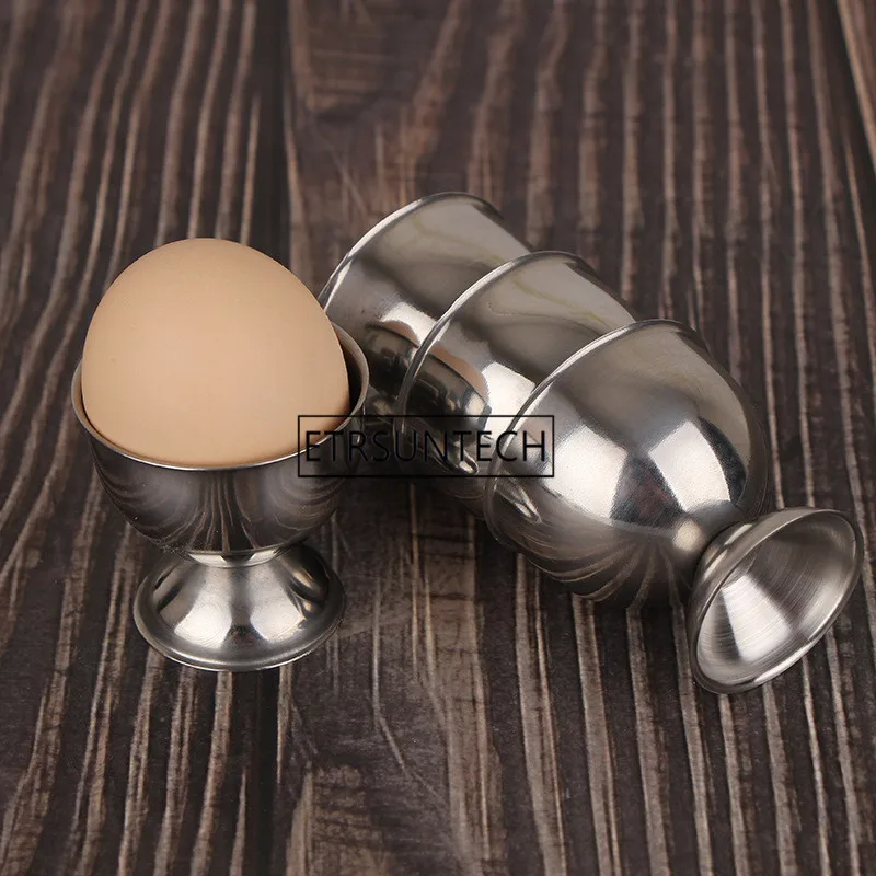 Creative Egg Cup Eggs Storage Box High Quality Stainless Steel Egg Rack Holder Kitchen Supplies