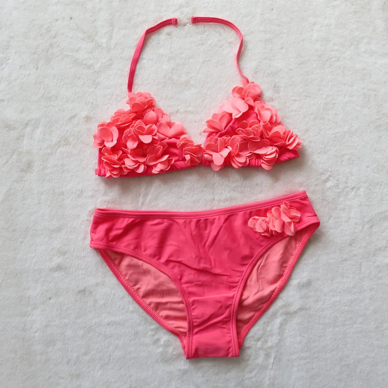 

girls floral swimsuits children summer bikini sets lovely children swimming suits girls swimwear kids beachwear bikini G1-K521