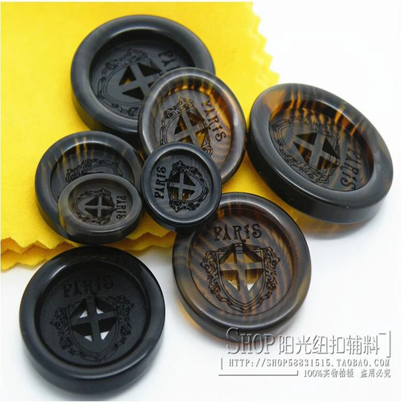 

6pcs DIY Sewing Accessories 15mm/21mm/25mm /30mm high-end resin buttons British style suit, coat decorative buttons