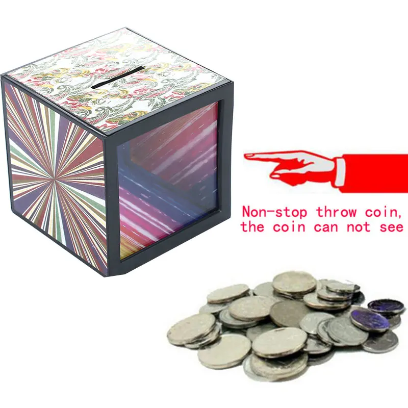 

Piggy Bank Toy Flash Money Box Magic Money Box Coin Disappear Luminescent Plastic Decor Desk Game Party Funny Gifts Fancy Toy