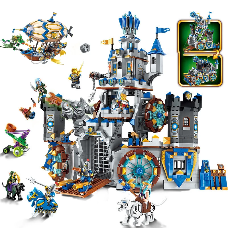 

War of Glory Castle Knights Blacksmith's Shop Building Blocks Educational Bricks Toy Boy Best Gift Compatible With Legoed City