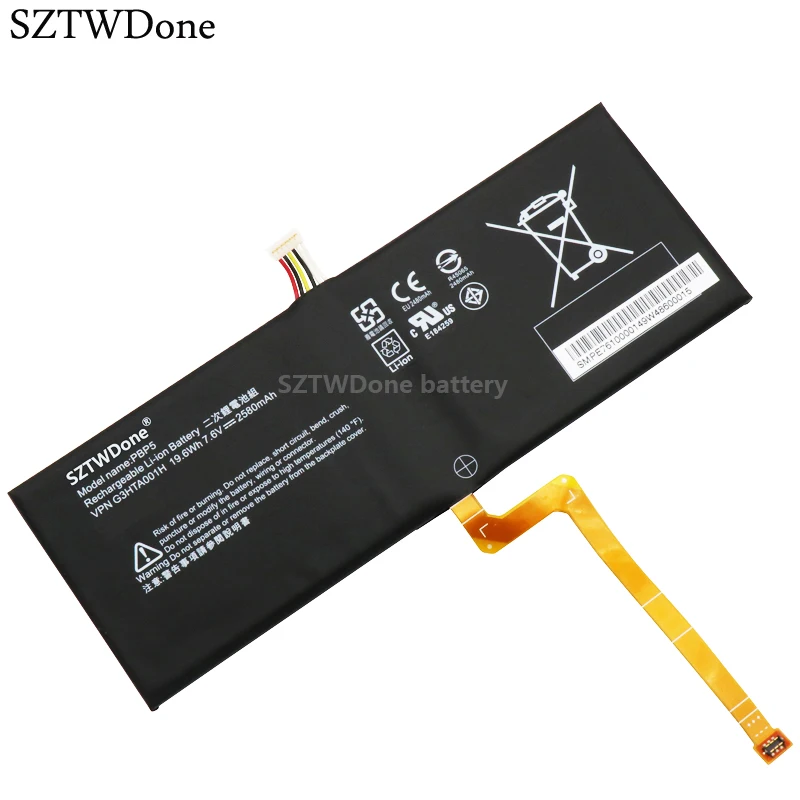 

SZTWDone New Laptop Tablet battery For Surface Book with Performance base PBP5 G3HTA001H Screen battery 7.6V 19.6WH 2580MAH